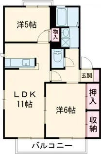 セレナーデ【102号室】の間取り