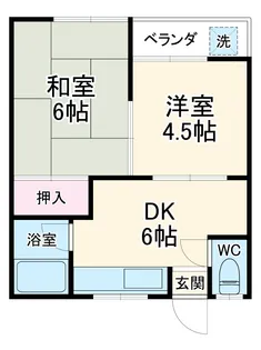 ローズハイツA【203号室】の間取り