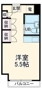 アミティ衣笠【B308号室】の間取り