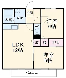 オークスビュー【2階】の間取り