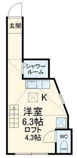 ユナイト田浦ロペス・ホルティージョ【1階】の間取り