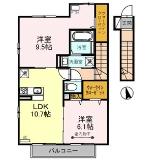 エンゼルハイム Ⅱ【2階】の間取り