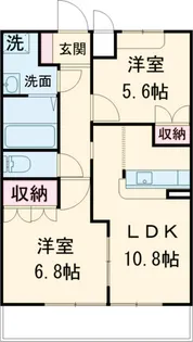 バルザック【1階】の間取り