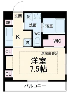 リブリ・グレーシア【3階】の間取り