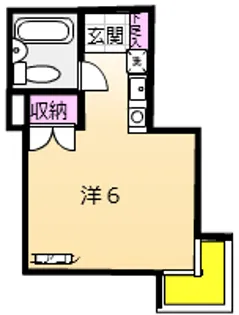 シティパレス横浜鶴間Ⅱ【121号室】の間取り