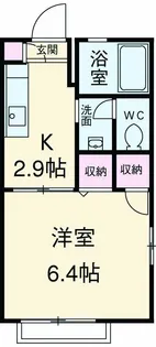 ヒルトップテラス三春台【101号室】の間取り