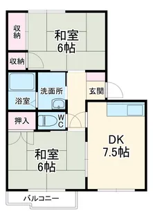 クローバーパレス【2階】の間取り