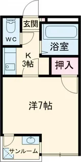 ヴィラ栄町【305号室】の間取り