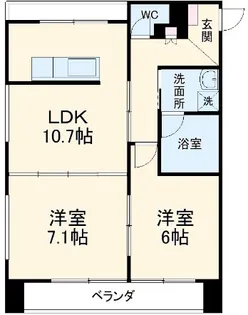 ピアビル【5-E号室】の間取り