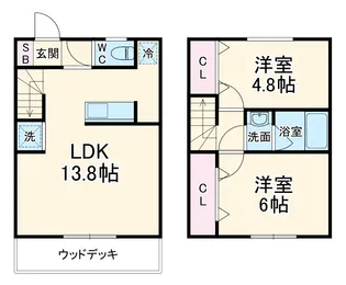 メゾンパランセ【1階】の間取り
