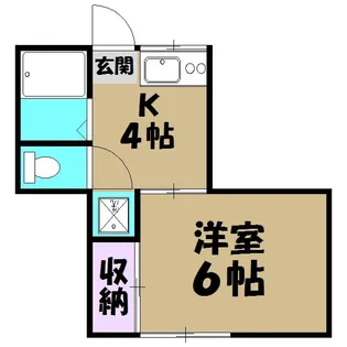 豊和コーポ【202号室】の間取り