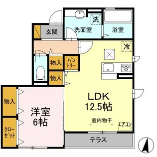 セジュール弐番館【1階】の間取り