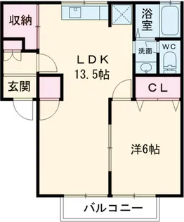 ウィステリアパレスB【205号室】の間取り
