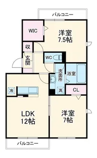 エミネンス【2階】の間取り