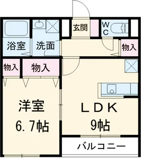 リーベル壱番館【2階】の間取り