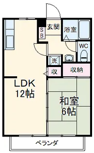 サニーハイツⅢ【2階】の間取り