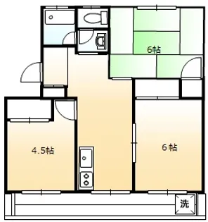 さがみ野東洋マンション【2階】の間取り