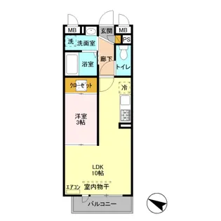 Grandir Nissato【1階】の間取り