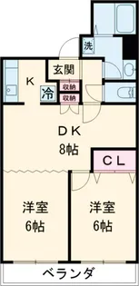 ハートスクエア長建【4階】の間取り