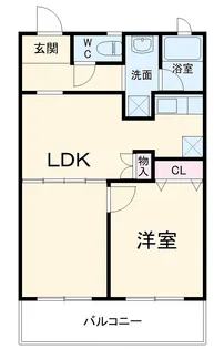 ハートスクエア長建【6階】の間取り