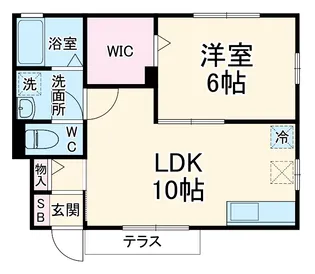 カーサカンプノウ【1階】の間取り