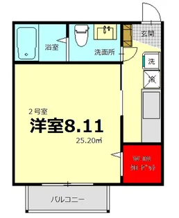 CAREL新鎌ヶ谷【1階】の間取り