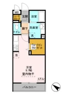 ロイジェントパークスレイクタウンJ【1階】の間取り