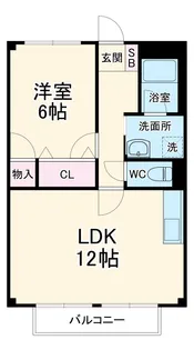 サンハイム鹿嶋【1階】の間取り