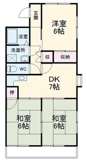 スカイコーポ森【B101号室】の間取り