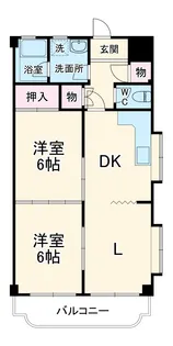 犬飼ハイツ【301号室】の間取り