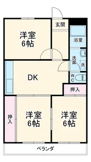 糸与ビル【203号室】の間取り