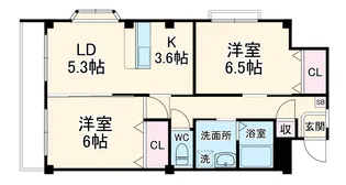 ガーデンハマ【3階】の間取り