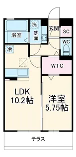 R.ザウバーⅡ A棟【1階】の間取り