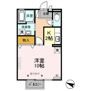 クレセントM Ⅲ【1階】の間取り
