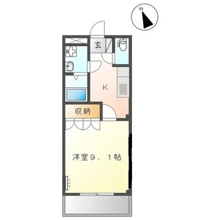 サンシャインアイ【202号室】の間取り