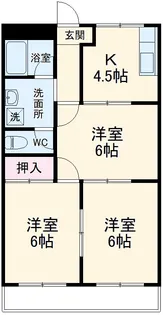 エバーハイツ【205号室】の間取り