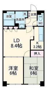 カルム草加【9階】の間取り
