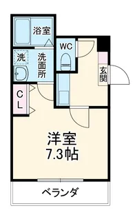 アマーレ松原【1階】の間取り