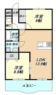 メゾン岩室【3階】の間取り