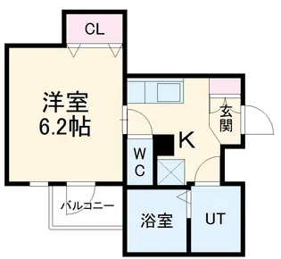 AXIA亀島【2階】の間取り