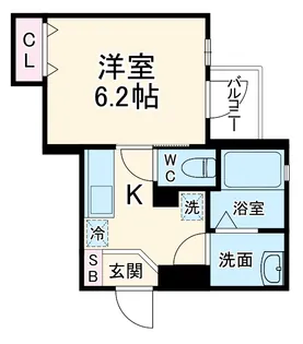 AXIA亀島【3階】の間取り