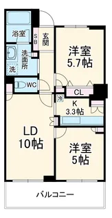 THE HASHIMOTO TOWER【10階】の間取り