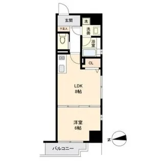 HF名駅北レジデンス WEST【15階】の間取り