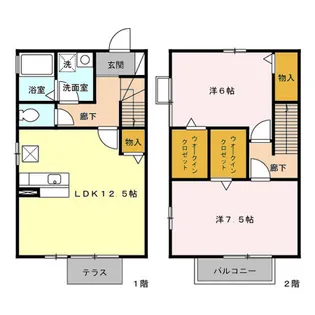 ローズコート大治【B101号室】の間取り