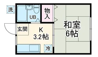 森川ハイツ【1階】の間取り