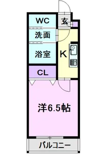 ラ シャルール千成【1階】の間取り