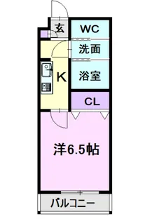 ラ シャルール千成【1階】の間取り
