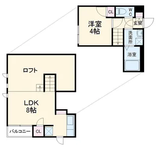 CB八千代中央ノワ【2階】の間取り