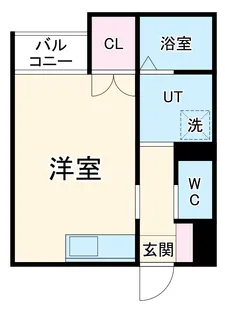 メゾンソレイユ名駅西【103号室】の間取り
