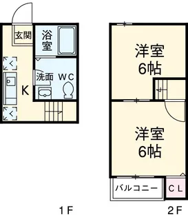 グランコンフォール米野I【1階】の間取り